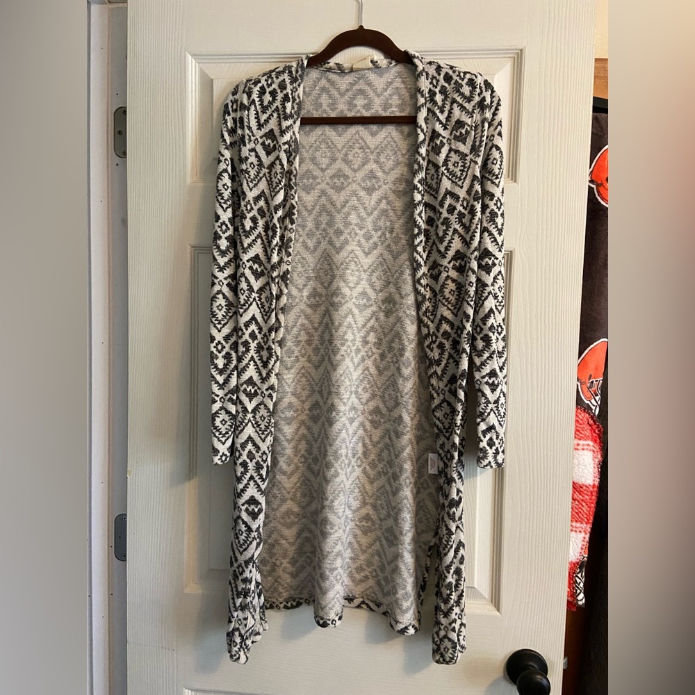 Faded Glory long Native print Duster